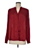 Etcetera 100% Polyester Burgundy Long Sleeve Blouse Size M - photo 1