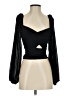 Astr 100% Polyester Black Long Sleeve Blouse Size XS - photo 1