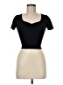 Love Tree Black Short Sleeve Top Size M - photo 1