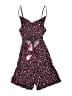 VICI 100% Rayon Hearts Purple Brown Romper Size XS - photo 1