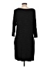 dalia Solid Black Casual Dress Size L - photo 2