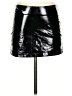 Edikted Metallic Black Faux Leather Skirt Size S - photo 1