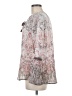 St. John's Bay Paisley Silver Long Sleeve Blouse Size M - photo 5