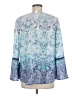 St. John's Bay Blue Long Sleeve Blouse Size M - photo 2