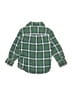 Baby Gap 100% Cotton Plaid Green Long Sleeve Button-Down Shirt Size 4 - photo 2