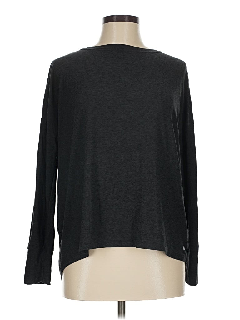 Pre-owned Calia Long Sleeve T-shirt In Gray