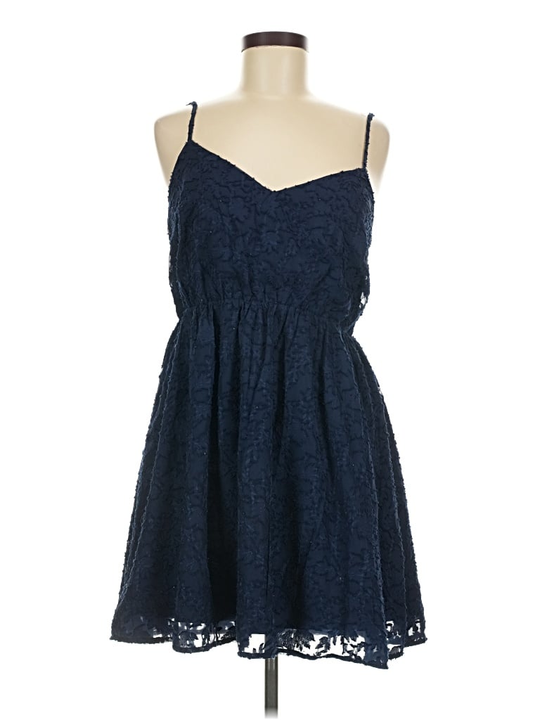 Pre-owned Lulus Casual Dress In Blue