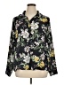 H&M 100% Polyester Floral Black Long Sleeve Blouse Size 14 - photo 1