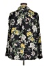 H&M 100% Polyester Floral Black Long Sleeve Blouse Size 14 - photo 2