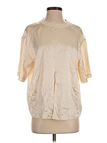 NAKEDCASHMERE Short Sleeve Silk Top (view 1)