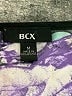 BCX 100% Polyester Purple Short Sleeve Blouse Size M - photo 7