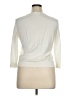 August Silk Ivory 3/4 Sleeve Blouse Size XL - photo 2