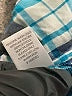 Avenue 100% Rayon Plaid Blue Long Sleeve Blouse Size 30 - 32 Plus - photo 8