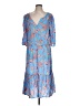 Ruby Rd. 100% Rayon Paisley Blue Casual Dress Size L - photo 1