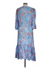 Ruby Rd. 100% Rayon Paisley Blue Casual Dress Size L - photo 2