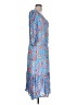 Ruby Rd. 100% Rayon Paisley Blue Casual Dress Size L - photo 4