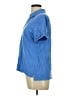 Talbots Blue Short Sleeve Blouse Size L - photo 5