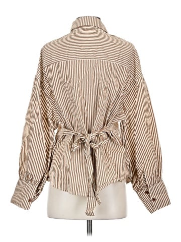 Missguided Long Sleeve Button-Down Shirt (view 2)