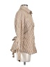 Missguided Stripes Brown Long Sleeve Button-Down Shirt Size S - photo 4