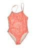 Assorted Brands Paisley Orange One Piece Swimsuit Size 10 - photo 1