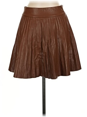Zara Faux Leather Skirt (view 2)
