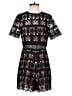 Alexis 100% Polyester Graphic Black Romper Size L - photo 1