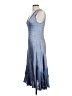 Komarov 100% Polyester Tie-dye Blue Cocktail Dress Size Lg (3) - photo 5
