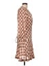 Roller Rabbit 100% Viscose Paisley Tan Pink Casual Dress Size L - photo 4