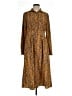 Assorted Brands 100% Polyester Paisley Brown Casual Dress Size L - photo 1