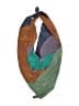Moss 100% Silk Color Block Teal scarf One size - photo 1