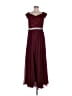 Assorted Brands 100% Polyester Burgundy Cocktail Dress Size L - photo 1