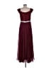 Assorted Brands 100% Polyester Burgundy Cocktail Dress Size L - photo 2