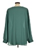 Lush 100% Polyester Green 3/4 Sleeve T-Shirt Size 1X - photo 2