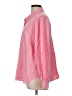 Chico's Color Block Pink Long Sleeve Button-Down Shirt Size Lg (2) - photo 6