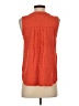 Maeve Orange Sleeveless Button-Down Shirt Size 2 - photo 2
