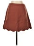Blu Pepper Solid Brown Casual Skirt Size S - photo 1