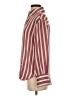 Zara 100% Polyester Stripes Burgundy Pink Long Sleeve Blouse Size XS - photo 5