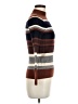 Shein Stripes Brown Turtleneck Sweater Size 6 - photo 4