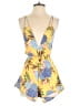 Rose Velvet Tropical Yellow Romper Size S - photo 1