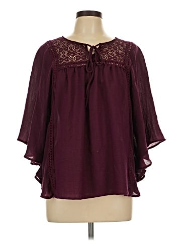No Boundaries 3/4 Sleeve Blouse (view 1)