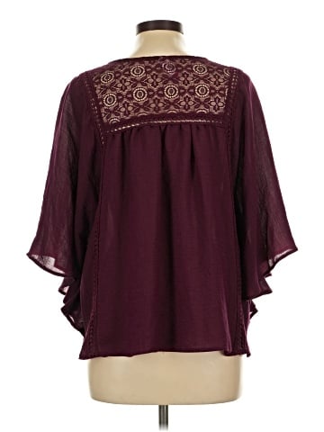 No Boundaries 3/4 Sleeve Blouse (view 2)
