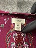 Tiny 100% Rayon Paisley Burgundy Casual Dress Size M - photo 7