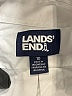 Lands' End 100% Cotton Solid Ivory White Long Sleeve Button-Down Shirt Size 10 - photo 3