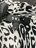 DKNY 100% Polyester Animal Print Silver Long Sleeve Blouse Size L - photo 7
