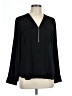 Express 100% Polyester Black Long Sleeve Blouse Size L - photo 1