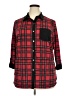 Nygard Plaid Red 3/4 Sleeve Button-Down Shirt Size 2X - photo 1