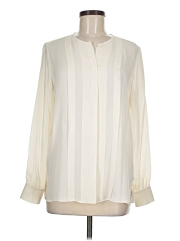 Carlisle Long Sleeve Silk Top (view 1)