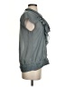 Ann Taylor LOFT 100% Polyester Gray Short Sleeve Blouse Size S - photo 4