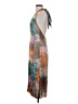 BCBG 100% Silk Print Teal Cocktail Dress Size XS - photo 5