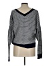 ABLE 100% Cotton Chevron-herringbone Gray Pullover Sweater Size L - photo 2